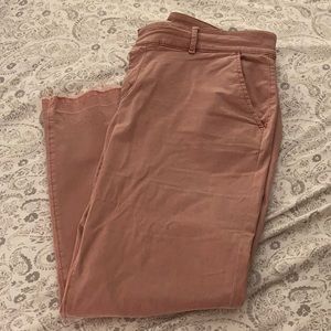 LOFT Frayed Hem Pants